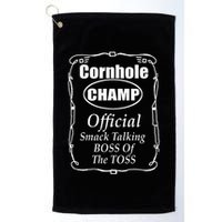 Cornhole Champion Boss Of The Toss Cornhole Golf Towel