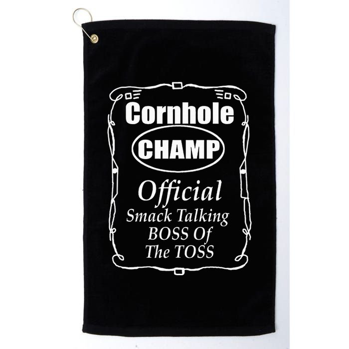 Cornhole Champion Boss Of The Toss Cornhole Golf Towel
