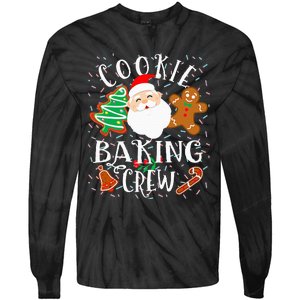 Christmas Cookie Baking Crew Cookie Crew Family Christmas Tie-Dye Long Sleeve Shirt