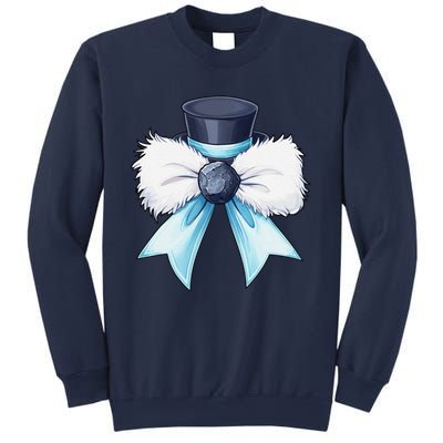 Coquette Christmas Bow Women Holiday Ribbon Reindeer Sweatshirt