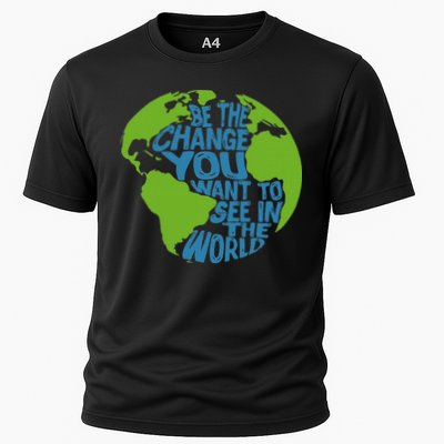 Climate Change Be The Change You Want To See In The World Cooling Performance Crew T-Shirt
