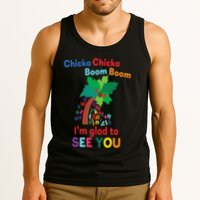 Chicka chicka boom boom i'm glad to see you Tank Top