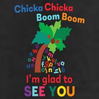 Chicka chicka boom boom i'm glad to see you Microfiber Hand Towel