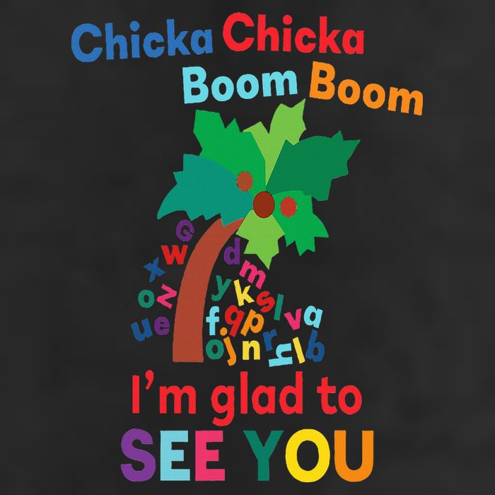Chicka chicka boom boom i'm glad to see you Microfiber Hand Towel