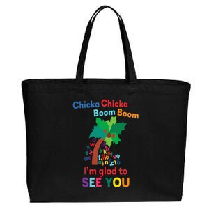 Chicka chicka boom boom i'm glad to see you Cotton Canvas Jumbo Tote