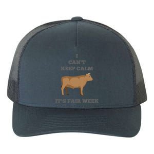 Cattle Cow Bull I Can't Keep Calm Country State Fair Week Cute Gift Yupoong Adult 5-Panel Trucker Hat