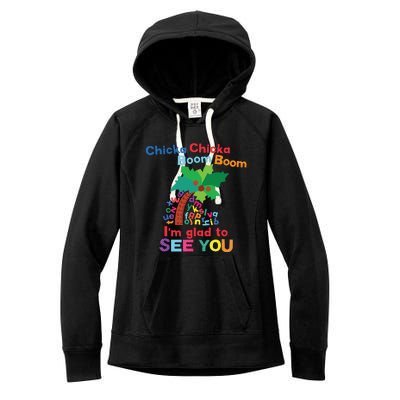 Chicka Chicka Boom Boom Im Glad To See You Women's Fleece Hoodie