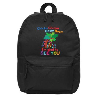 Chicka Chicka Boom Boom Im Glad To See You 16 in Basic Backpack