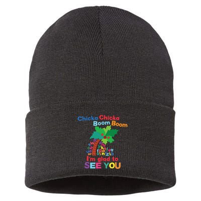 Chicka Chicka Boom Boom Im Glad To See You Sustainable Knit Beanie