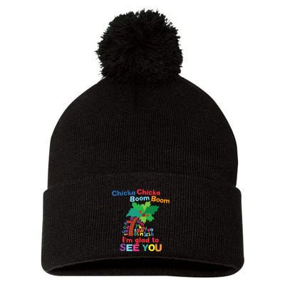 Chicka Chicka Boom Boom Im Glad To See You Pom Pom 12in Knit Beanie
