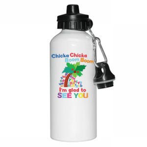 Chicka Chicka Boom Boom Im Glad To See You Aluminum Water Bottle