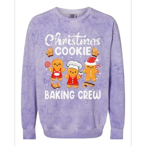 Christmas Cookie Baking Crew Xmas Cookie Exchange Santa Colorblast Crewneck Sweatshirt