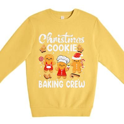 Christmas Cookie Baking Crew Xmas Cookie Exchange Santa Premium Crewneck Sweatshirt