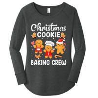 Christmas Cookie Baking Crew Xmas Cookie Exchange Santa Women's Perfect Tri Tunic Long Sleeve Shirt