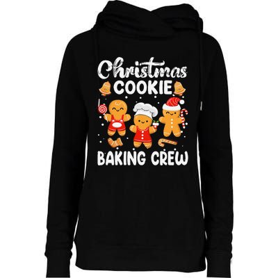 Christmas Cookie Baking Crew Xmas Cookie Exchange Santa Womens Funnel Neck Pullover Hood