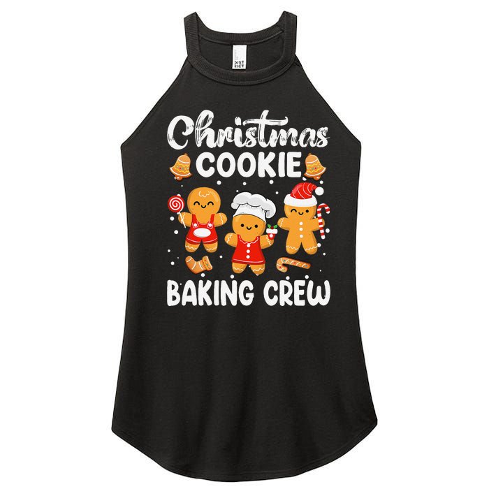 Christmas Cookie Baking Crew Xmas Cookie Exchange Santa Women's Perfect Tri Rocker Tank