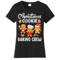 Christmas Cookie Baking Crew Xmas Cookie Exchange Santa Women's T-Shirt