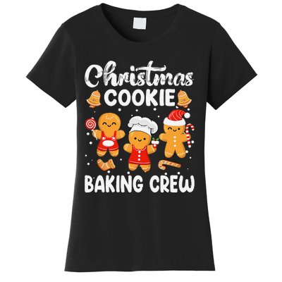 Christmas Cookie Baking Crew Xmas Cookie Exchange Santa Women's T-Shirt