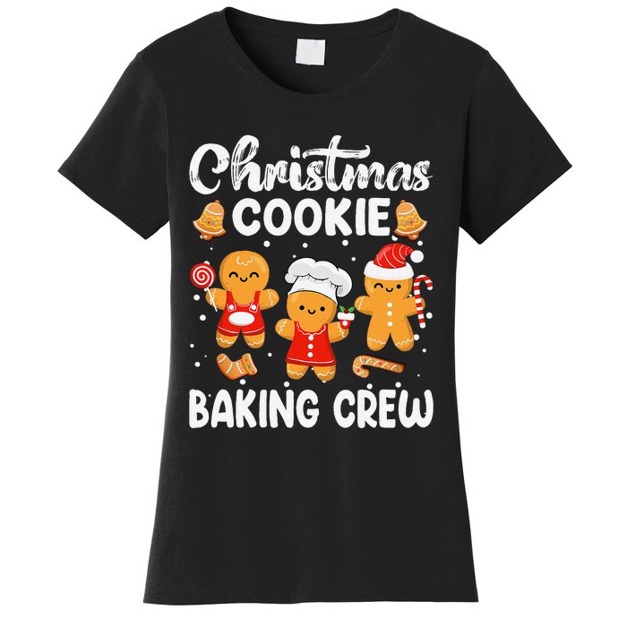 Christmas Cookie Baking Crew Xmas Cookie Exchange Santa Women's T-Shirt