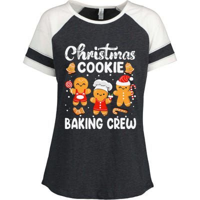 Christmas Cookie Baking Crew Xmas Cookie Exchange Santa Enza Ladies Jersey Colorblock Tee