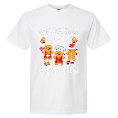 Christmas Cookie Baking Crew Xmas Cookie Exchange Santa Garment-Dyed Heavyweight T-Shirt