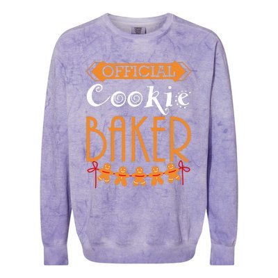 Christmas Cookie Baker Team Baker Holiday Xmas Colorblast Crewneck Sweatshirt