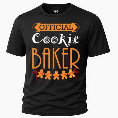 Christmas Cookie Baker Team Baker Holiday Xmas Cooling Performance Crew T-Shirt