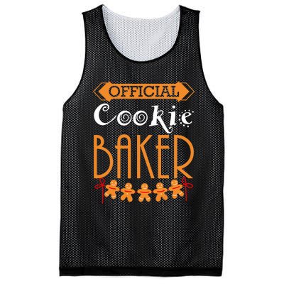 Christmas Cookie Baker Team Baker Holiday Xmas Mesh Reversible Basketball Jersey Tank