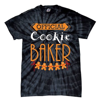 Christmas Cookie Baker Team Baker Holiday Xmas Tie-Dye T-Shirt