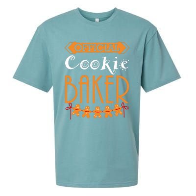 Christmas Cookie Baker Team Baker Holiday Xmas Sueded Cloud Jersey T-Shirt