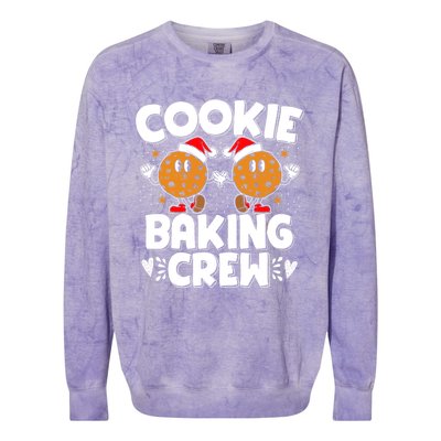 Christmas Cookie Baking Crew Xmas Cookie Exchange Santa Cool Gift Colorblast Crewneck Sweatshirt