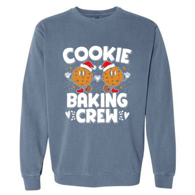 Christmas Cookie Baking Crew Xmas Cookie Exchange Santa Cool Gift Garment-Dyed Sweatshirt