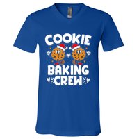 Christmas Cookie Baking Crew Xmas Cookie Exchange Santa Cool Gift V-Neck T-Shirt