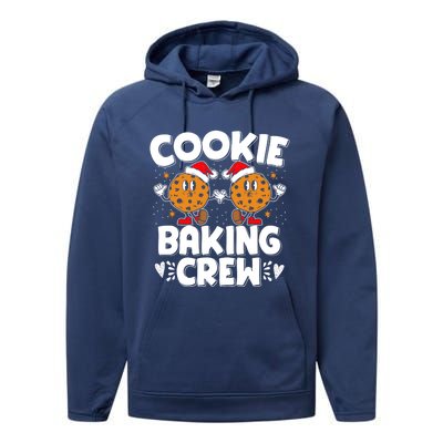 Christmas Cookie Baking Crew Xmas Cookie Exchange Santa Cool Gift Performance Fleece Hoodie