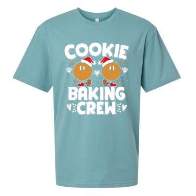 Christmas Cookie Baking Crew Xmas Cookie Exchange Santa Cool Gift Sueded Cloud Jersey T-Shirt