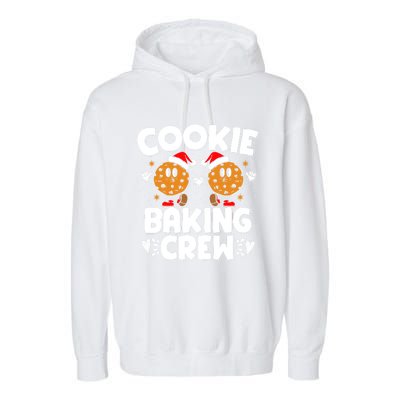 Christmas Cookie Baking Crew Xmas Cookie Exchange Santa Cool Gift Garment-Dyed Fleece Hoodie