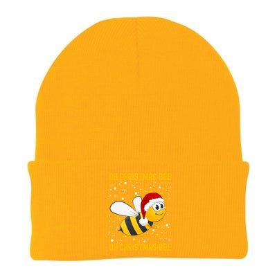 Cute Christmas Bumble Bee Oh Christmas Tree Joke Snow Scene Meaningful Gift Knit Cap Winter Beanie