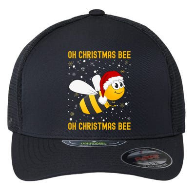 Cute Christmas Bumble Bee Oh Christmas Tree Joke Snow Scene Meaningful Gift Flexfit Unipanel Trucker Cap