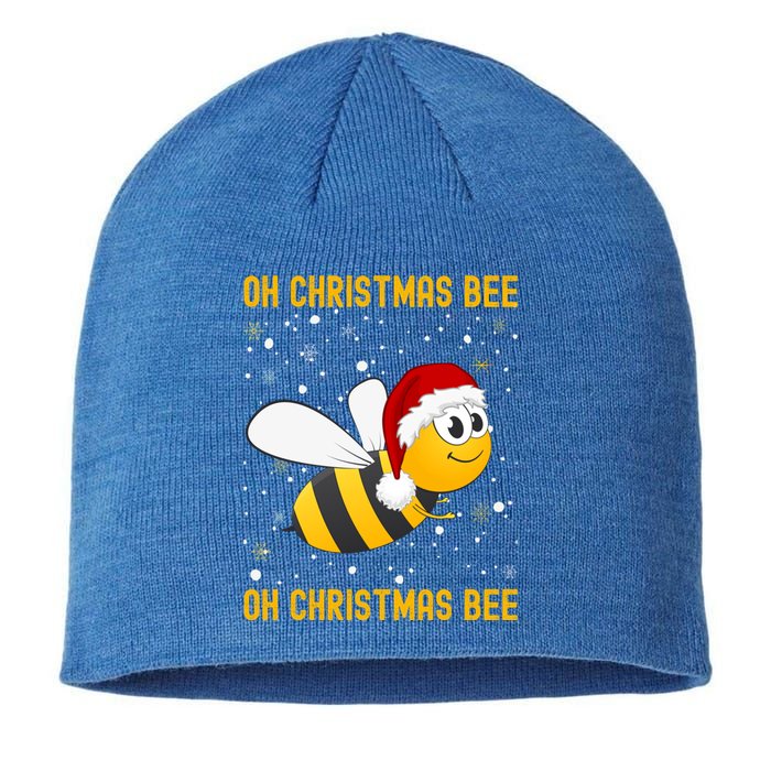 Cute Christmas Bumble Bee Oh Christmas Tree Joke Snow Scene Meaningful Gift Sustainable Beanie