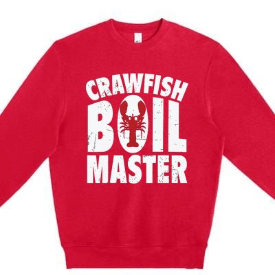 Cool Crawfish Boil For Men Women Crawfish Seafood Chef Premium Crewneck Sweatshirt