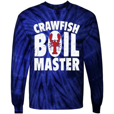 Cool Crawfish Boil For Men Women Crawfish Seafood Chef Tie-Dye Long Sleeve Shirt