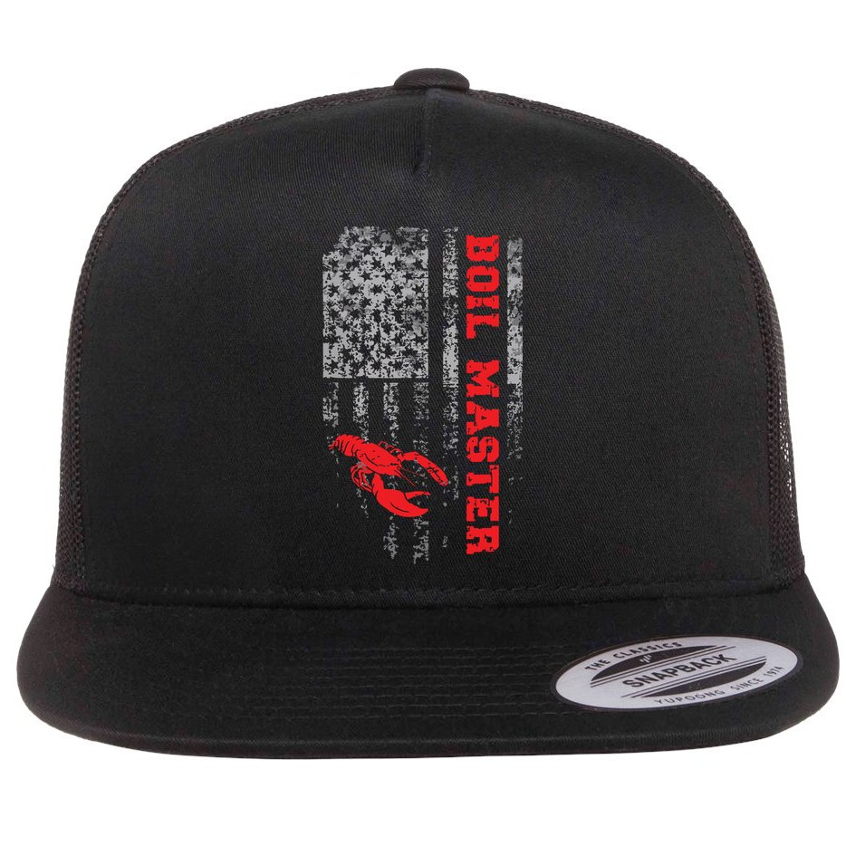 Cool Crawfish Boil For Men Women Crawfish Seafood Chef Flat Bill Trucker Hat