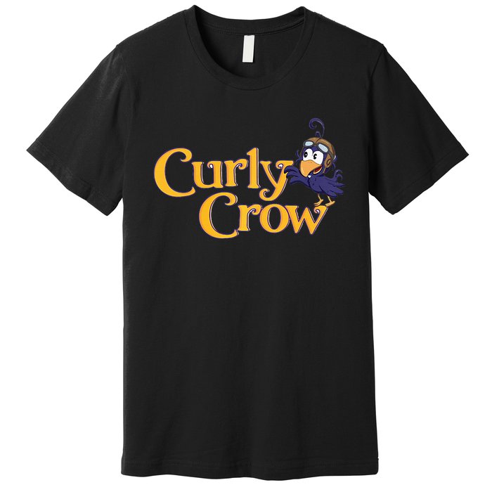 Curly Crow Balloon Book Character  Premium T-Shirt