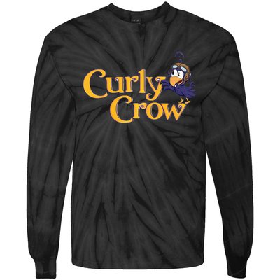 Curly Crow Balloon Book Character  Tie-Dye Long Sleeve Shirt