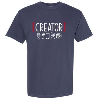 Content Creator blogger vlogger influencer Creator Garment-Dyed Heavyweight T-Shirt