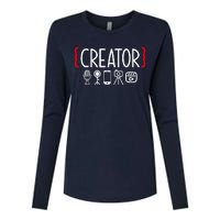 Content Creator blogger vlogger influencer Creator Womens Cotton Relaxed Long Sleeve T-Shirt