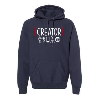 Content Creator blogger vlogger influencer Creator Premium Hoodie