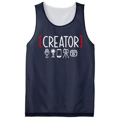 Content Creator blogger vlogger influencer Creator Mesh Reversible Basketball Jersey Tank