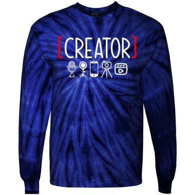 Content Creator blogger vlogger influencer Creator Tie-Dye Long Sleeve Shirt