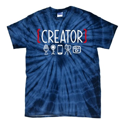 Content Creator blogger vlogger influencer Creator Tie-Dye T-Shirt